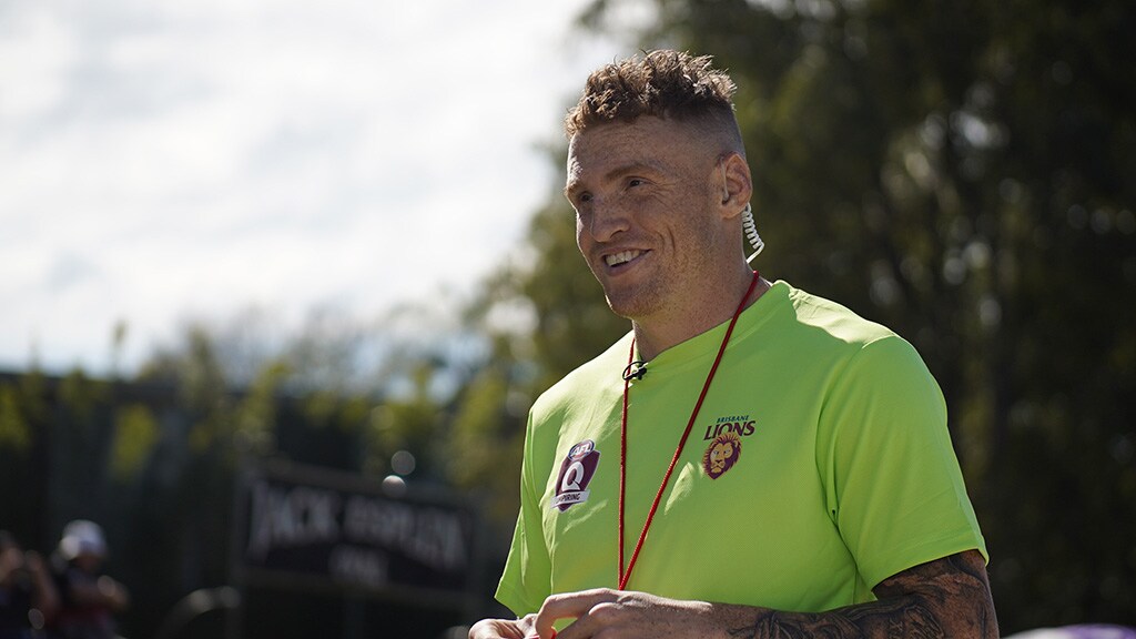 BrisRobinsonUmpAFL.jpg Mitch Robinson in the lime green. Picture: lions.com.au - AFL,Brisbane Lions,Chris Fagan,Dayne Zorko,Marcus Adams,Umpires